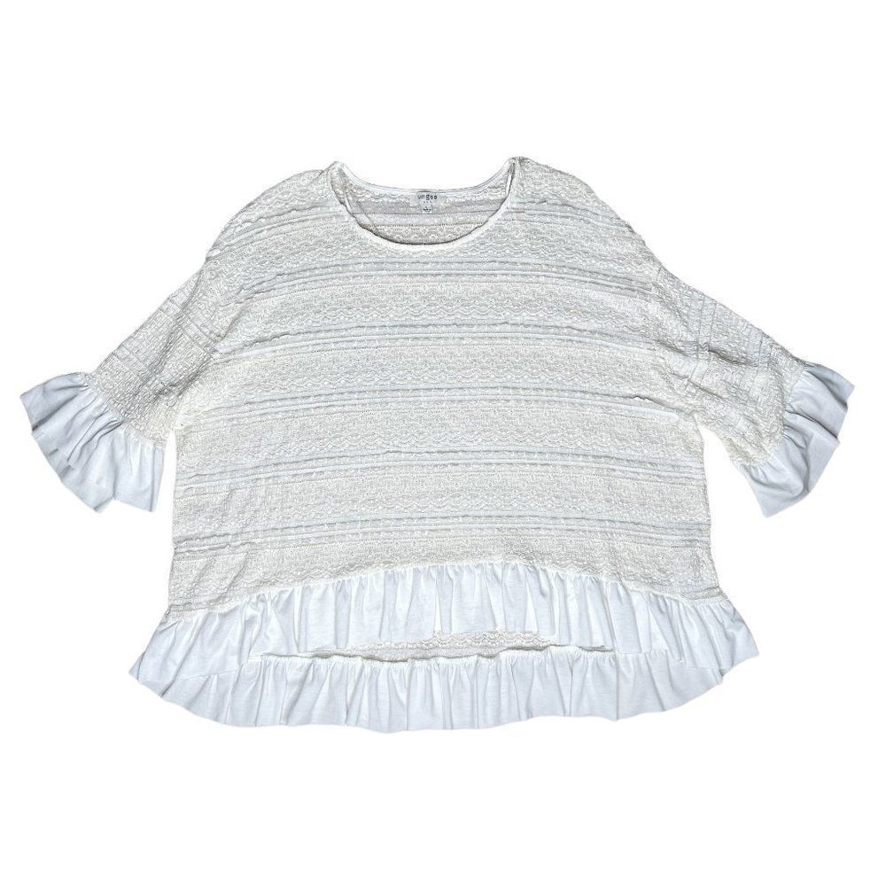 UMGEE Ruffle Sleeve Boho Ruffle Blouse - Picture 2 of 8